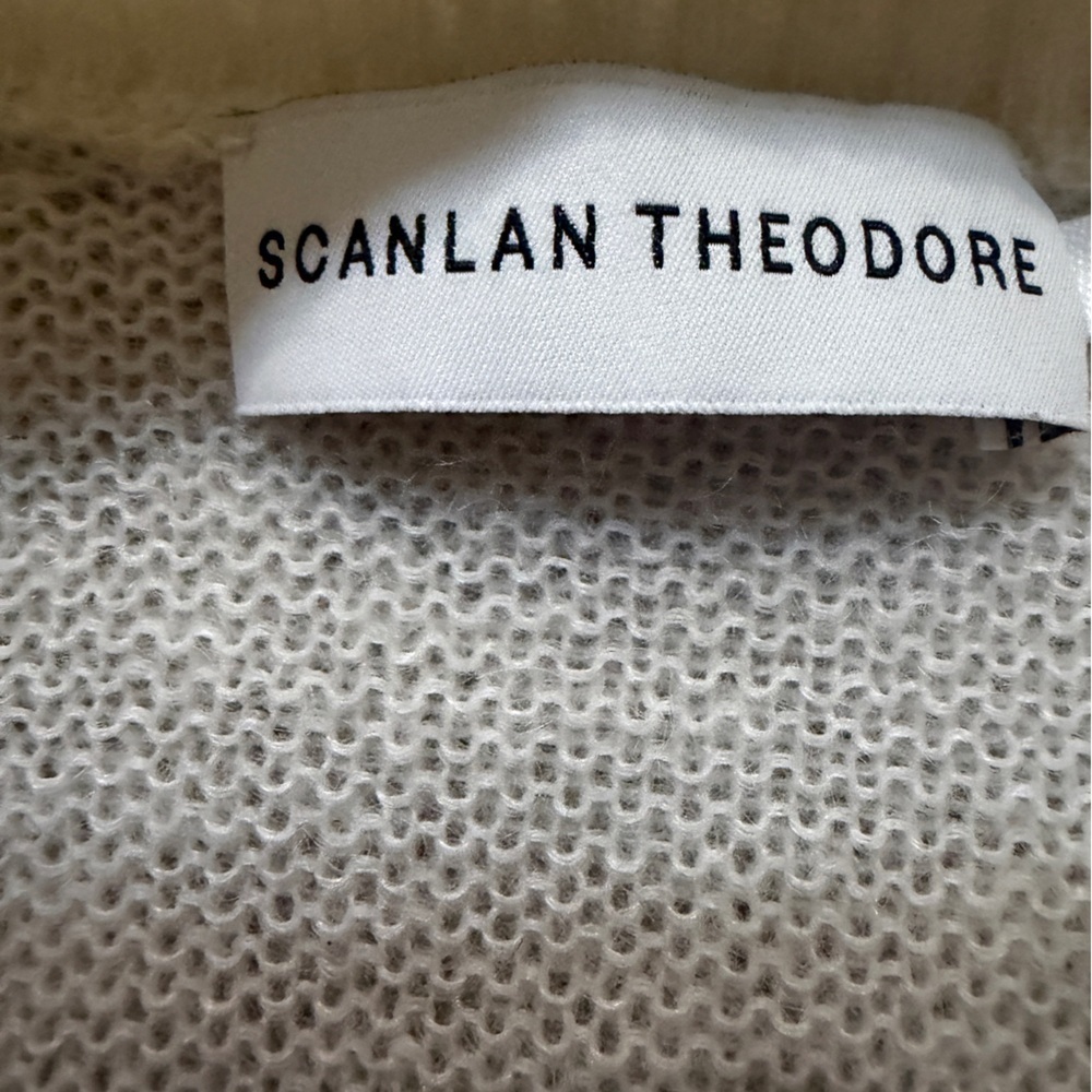 Scanlan Theodore Cream Tie-Front Cardigan - Picture 6 of 11